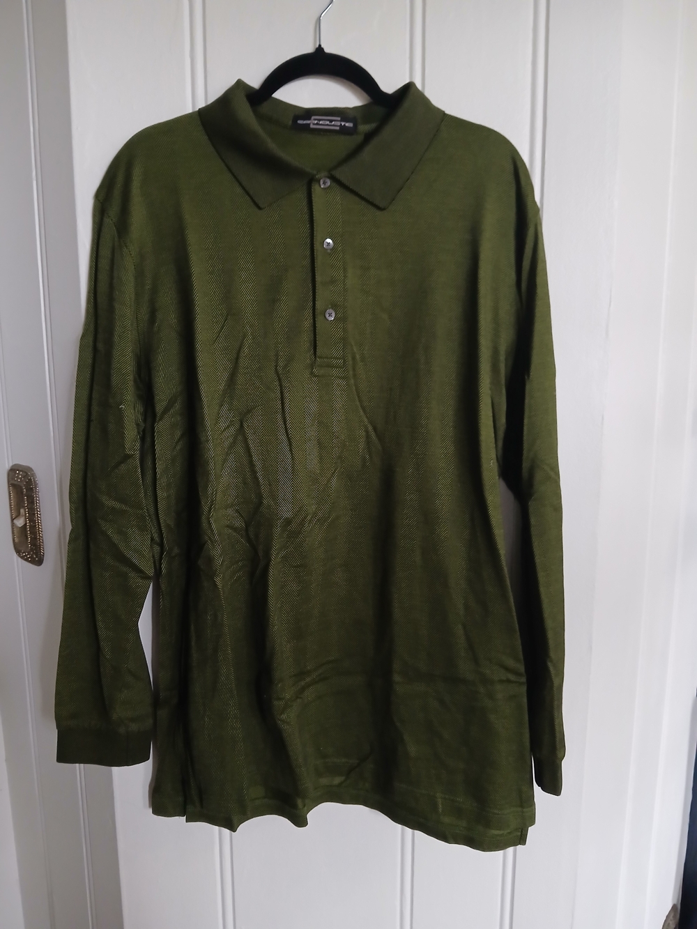 Carnoustie Long Sleeve Mens Long Sleeve Polo Golf Shirt XL